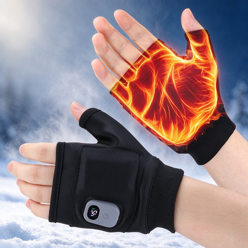 Rechargeable heated fingerless - heated,