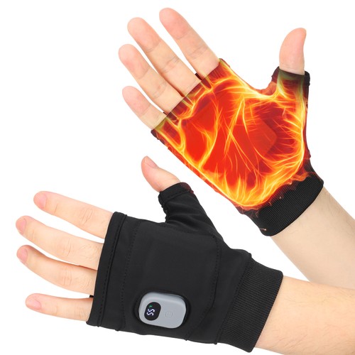 Rechargeable heated fingerless - heated,
