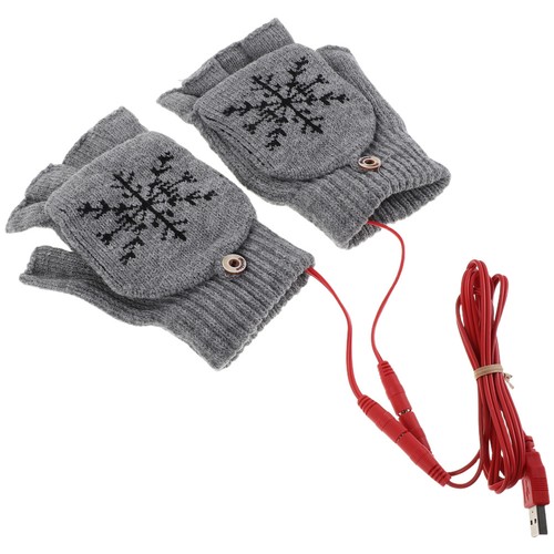 Heated flip top gloves - ,
