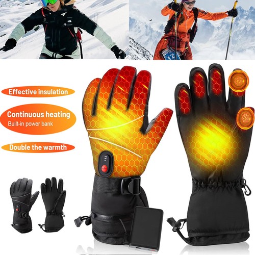 Rechargeable heated gloves - heated,