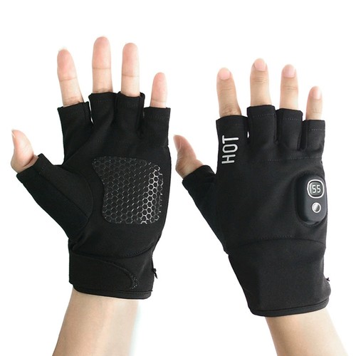 Fingerless heated gloves - 1x(fingerless,