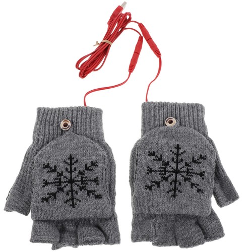 Heated flip top gloves - ,