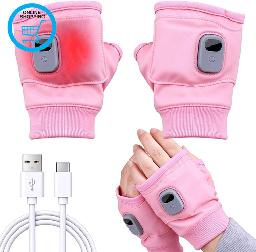 Rechargeable heated fingerless - heated,