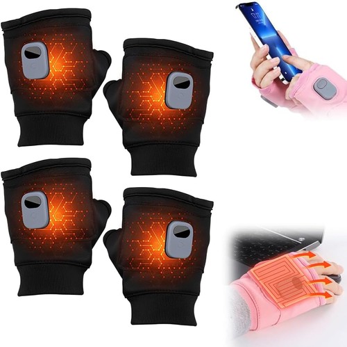 Fingerless heated gloves for - fingerless,