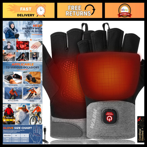 Rechargeable heated gloves for - heated,