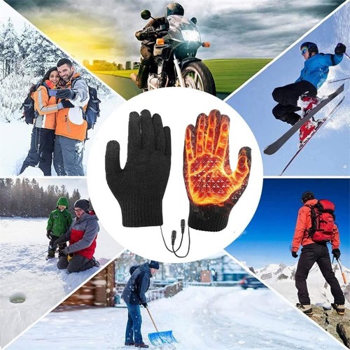 Heated gloves with - gloves, battery