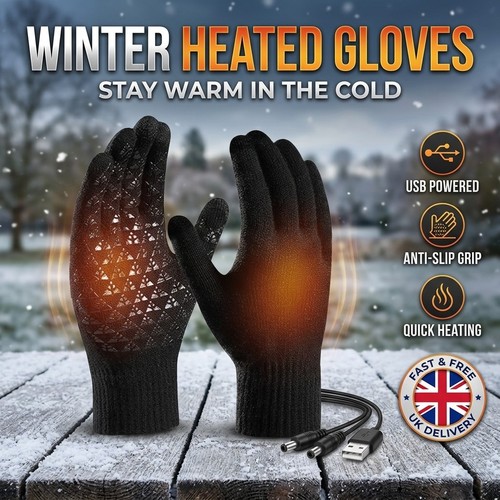 Electric heated gloves - heated,