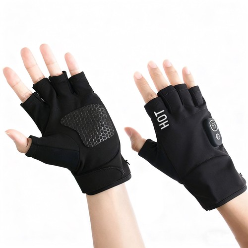 Heated fingerless for - fingerless, women