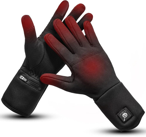 Day wolf black heated gloves - black,